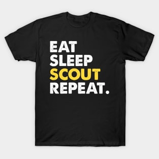 Eat Sleep Scout Repeat Unisex Shirt - Scout shirt, Scout mom shirt, Scout leader, Adventure shirt, Girl scout shirt, Scouting T-Shirt